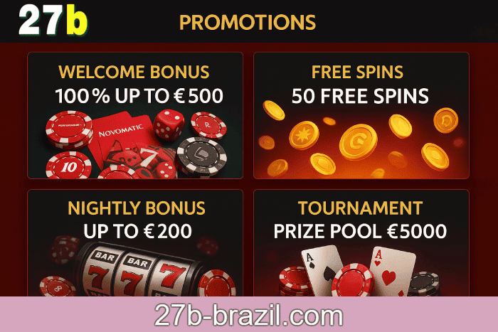 Bônus e recompensas exclusivas do Cassino 27B